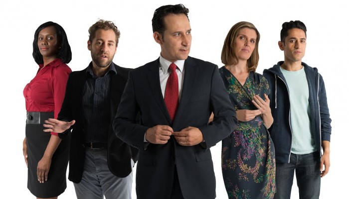 (L-R) Karen Glave, Michael Rubenfeld, Raoul Bhaneja, Birgitte Solem and Ali Momen. Photo by Cylla Von Tiedemann.